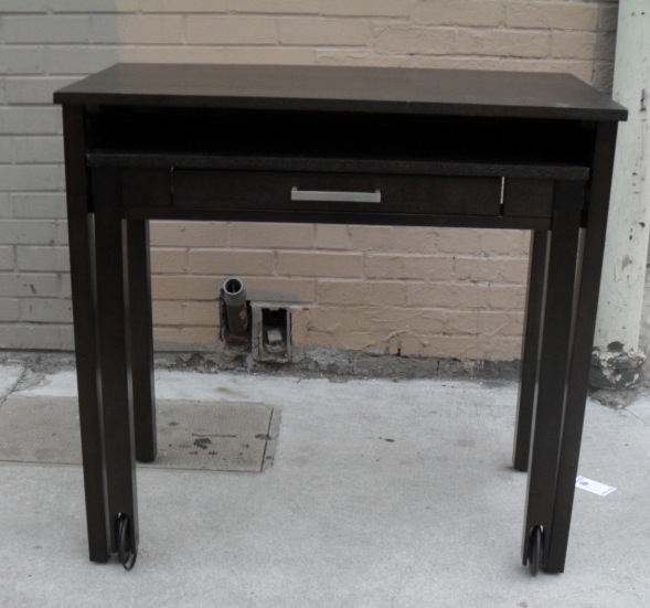 Uhuru Furniture & Collectibles West Elm Espresso Computer Desk SOLD