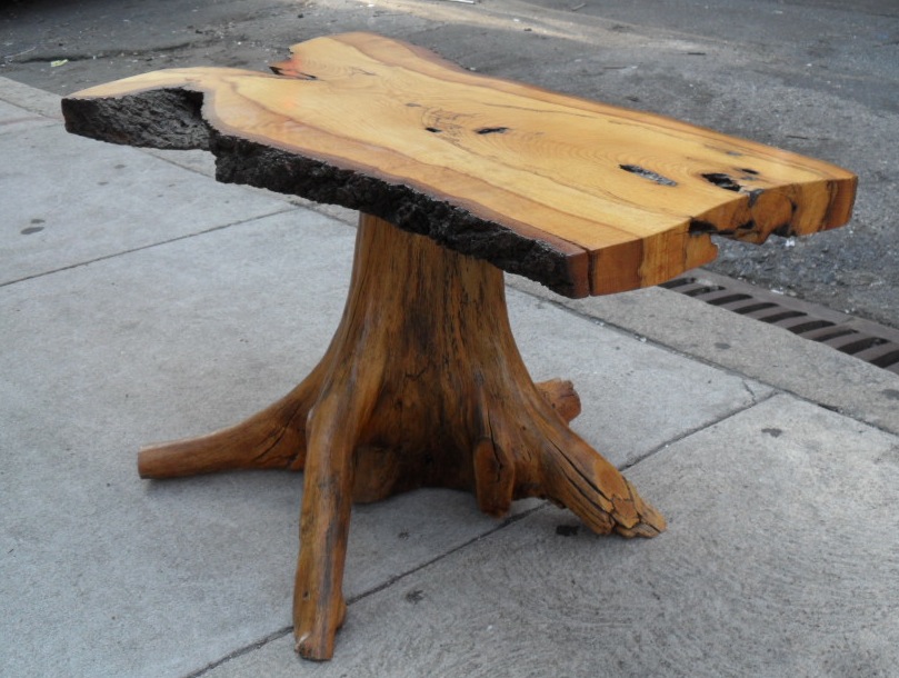 Uhuru Furniture & Collectibles Tree Trunk Table SOLD