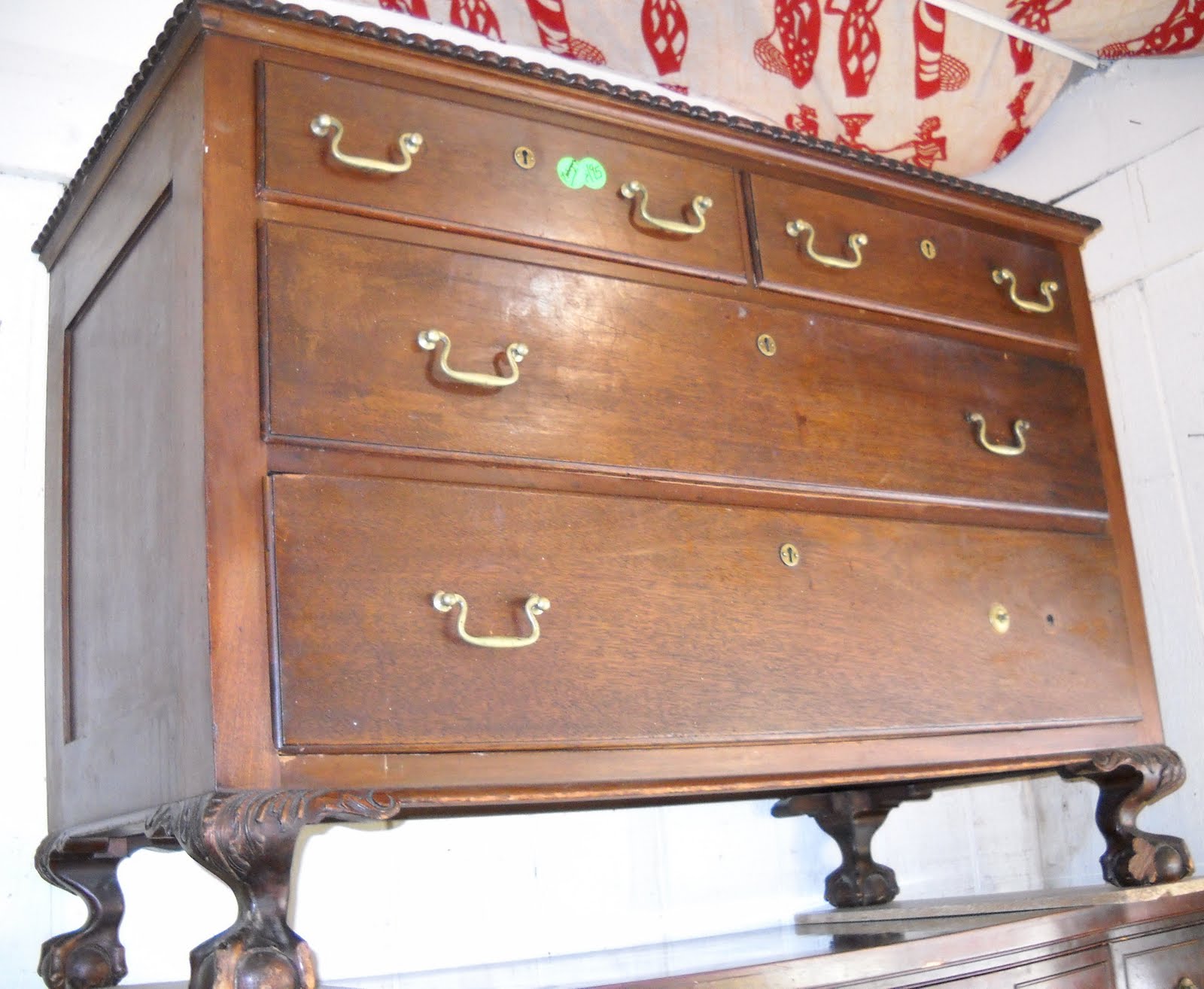 Uhuru Furniture & Collectibles Ball & Clawfoot Antique Dresser SOLD