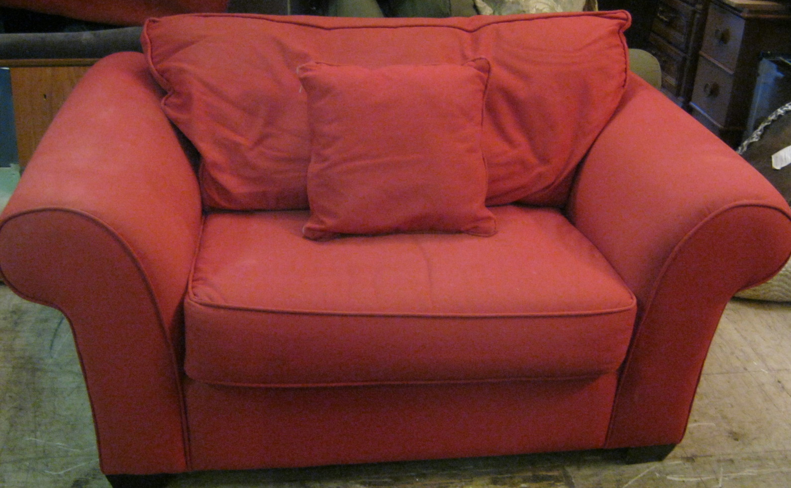 Uhuru Furniture & Collectibles Red Chair Bed SOLD