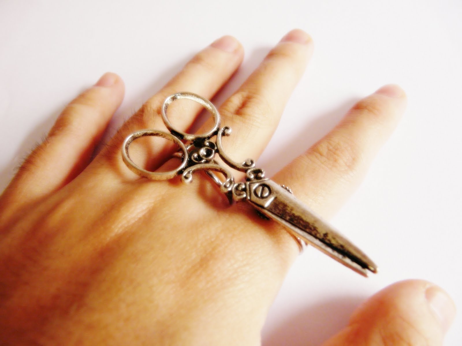 ♥ Treasure Box Scissors Double Ring