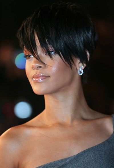 rihanna short hairstyles