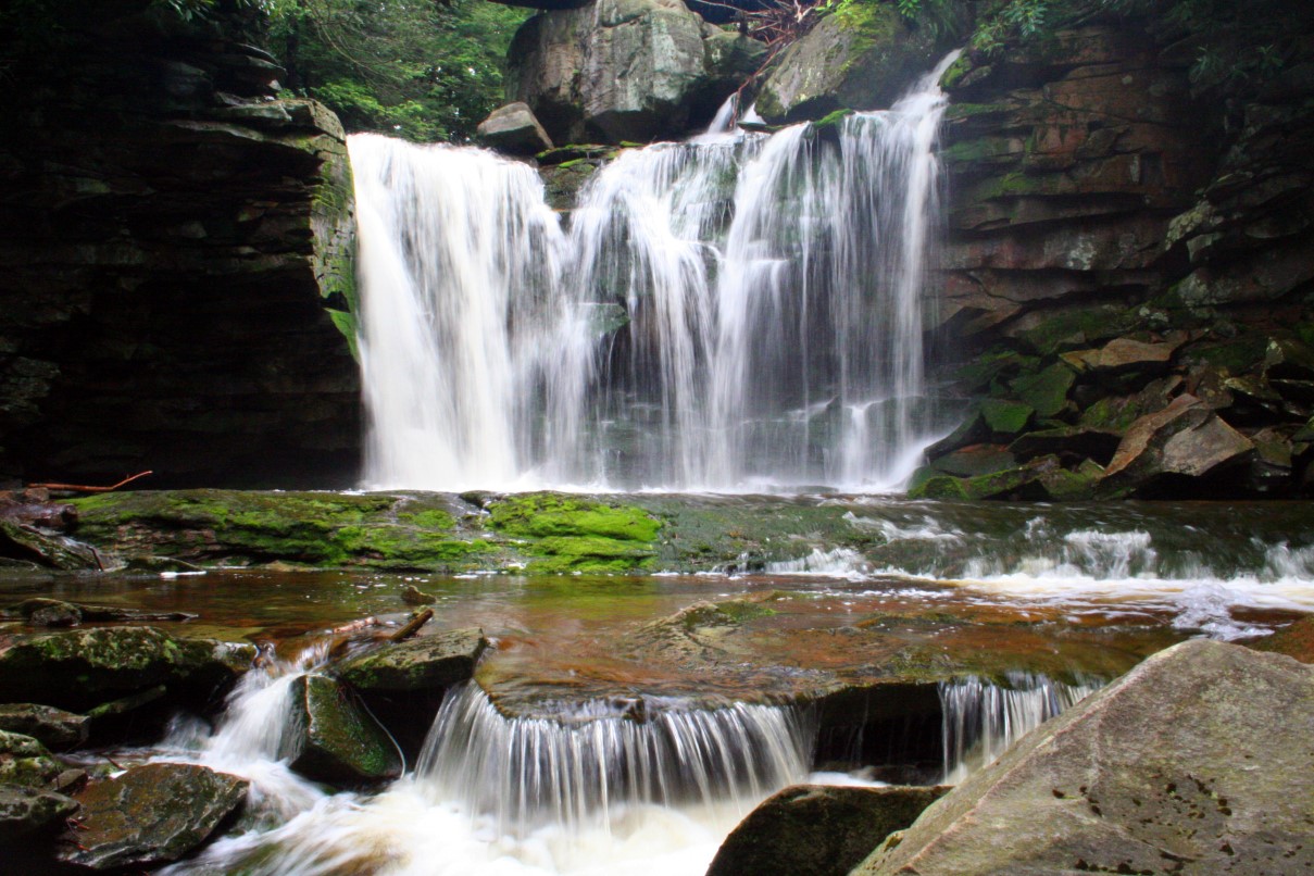 Verbs for waterfalls image