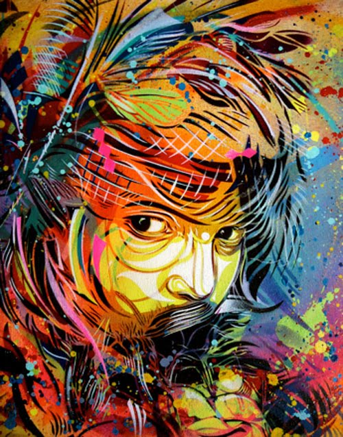 Sound Of Silence Graffiti Spray Paint On Canvas Graffiti Graphic