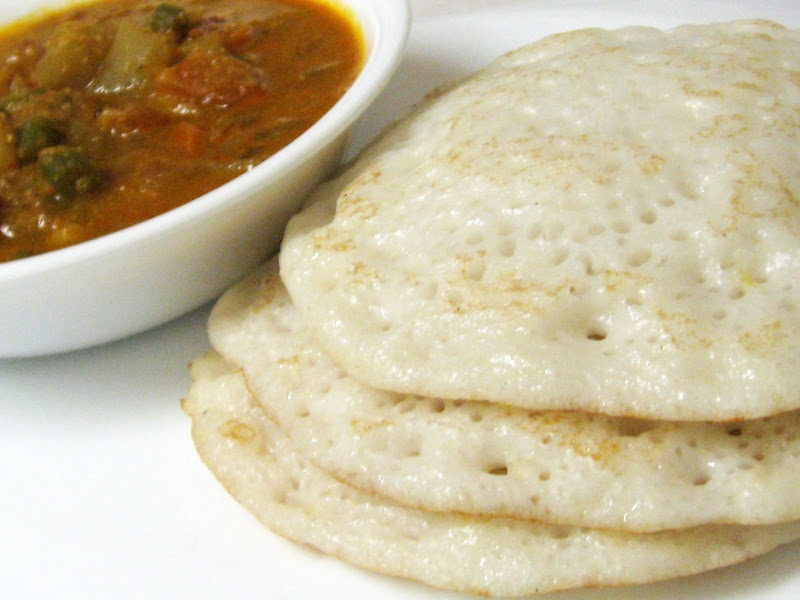Indian cooking Set Dosa with Vegetable curry