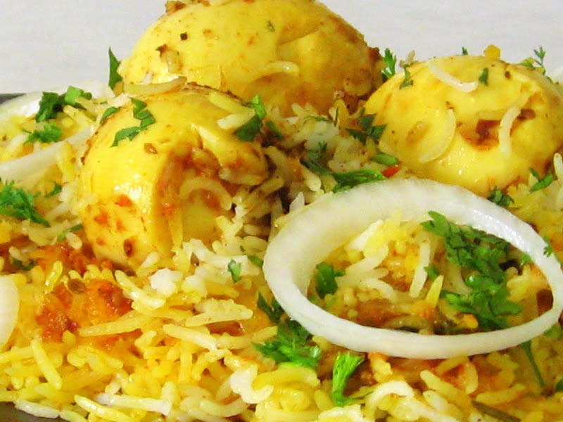 Indian cooking: Egg Biryani