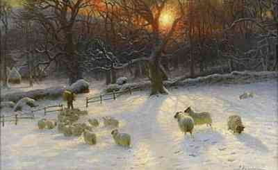 Joseph Farquharson - Beneath The Snow Encumbered Branches (ca 1901)