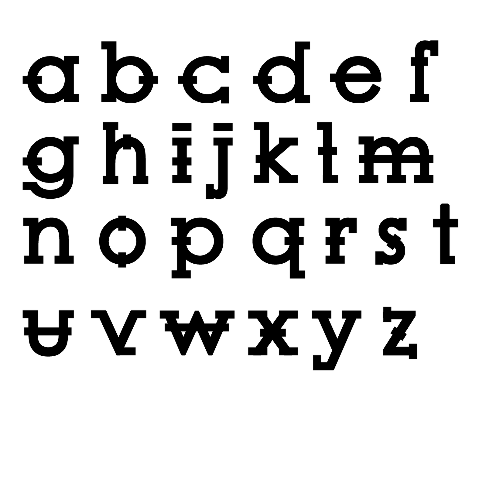 glenn_forsyth_media_workplace: A-Z Letter Font Design