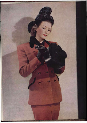 1947 dress   L'OFFICIEL DE LA MODE 1947  glamourdaze