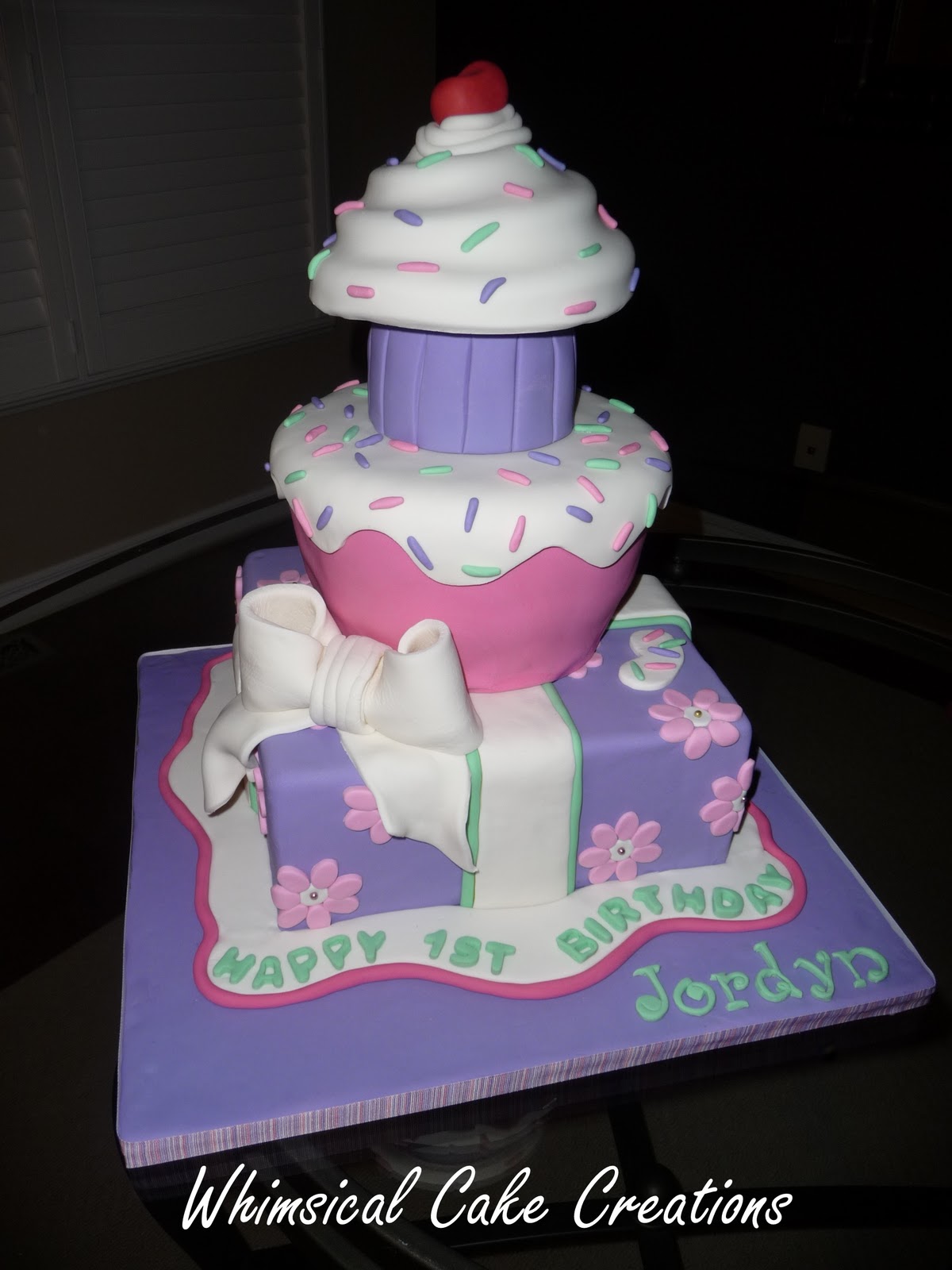 WhimsicalCreations.ca: 1st Birthday Cake for my Princess