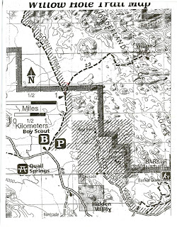 Willow Holes Hiking Map