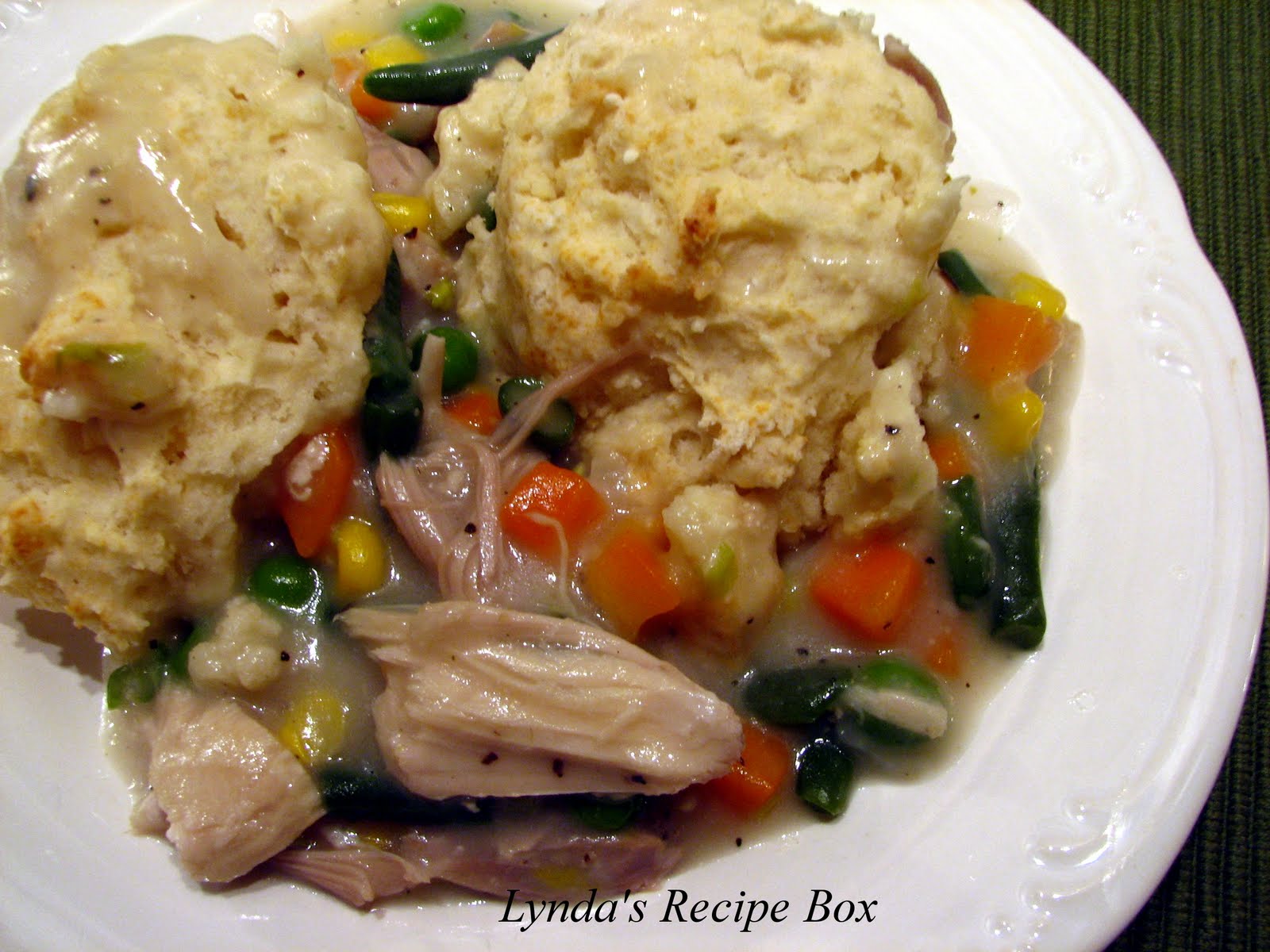 Lynda's Recipe Box My Mother's Chicken (or turkey) Pot Pie