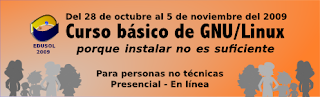 Banner para el curso básico de GNU/Linux, Porque instalar no es suficiente, dirigido a personas no técnicas.