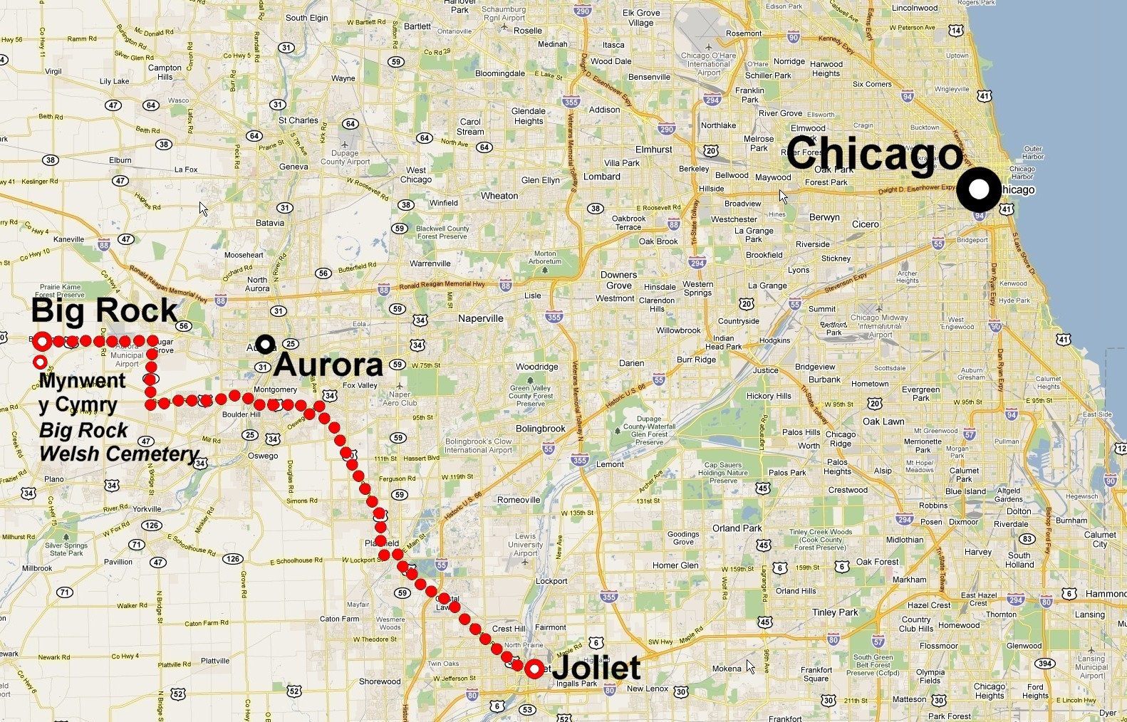 Dyddlyfr y Bachan Main Sefydliad y Cymry yn Big Rock, Illinois