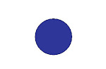 un circulo azul índigo