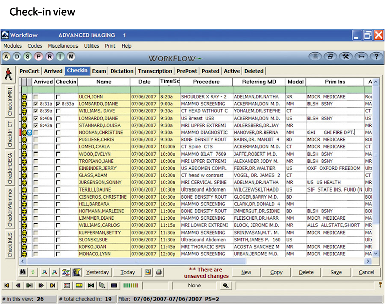 RADIOLOGY INFORMATION SYSTEM: MedicsRIS Workflow