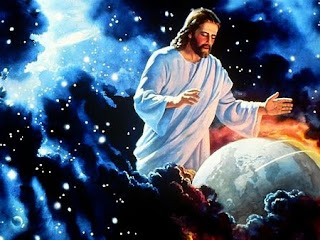 God Jesus is the lord and Christ(savior) saving the earth(world) with his hands hd(hq) wallpaper free download Christian clip arts and religious coloring pages