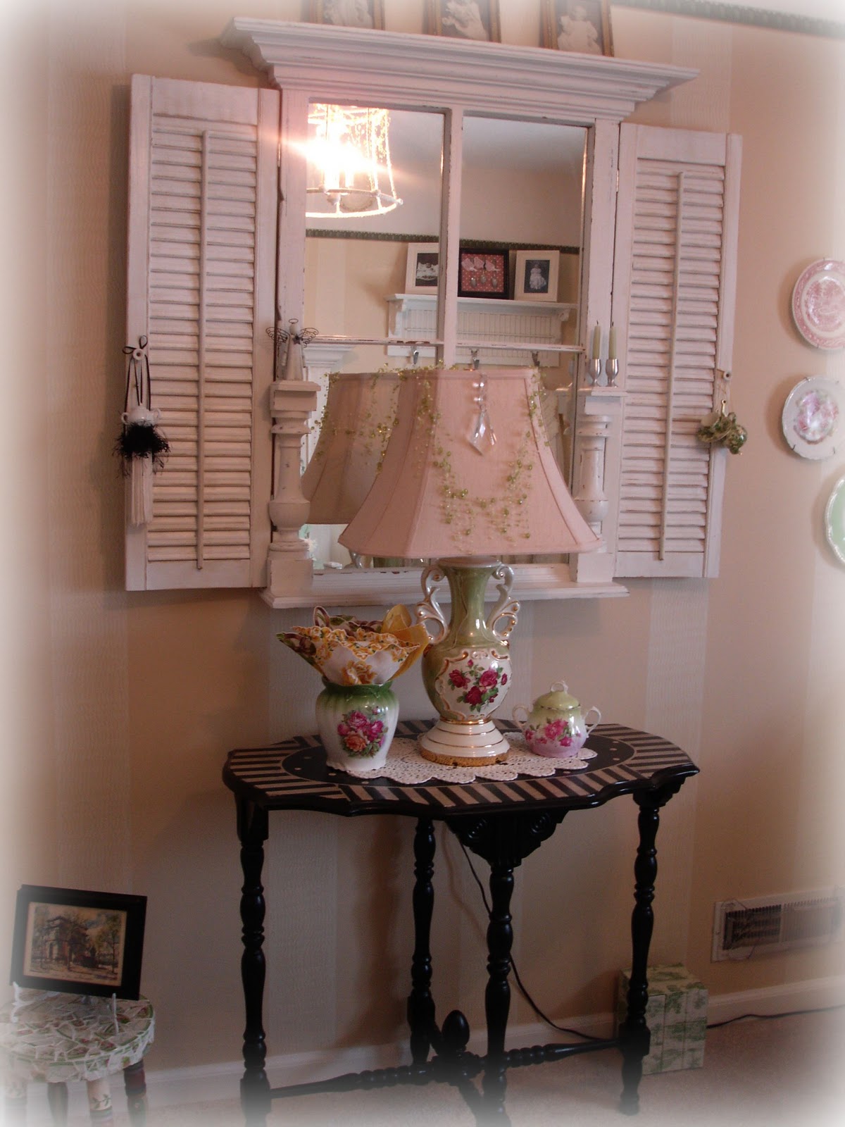 Зеркало окно в стиле прованс своими руками