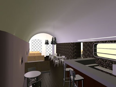 Site Blogspot  Interior Design on 3d Interior Design In Club With Uniq Wall Style