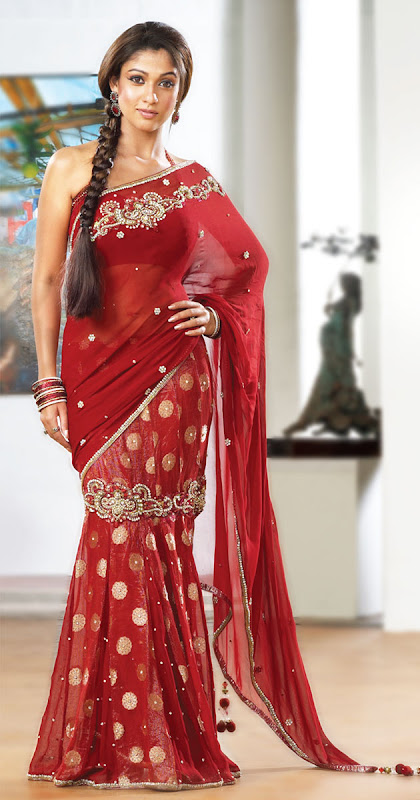 Actress Nayanthara Latest Sexy Sarees Pic Photoshoot images
