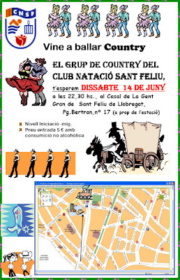 Ballada country al Club Natació de Sant Feliu