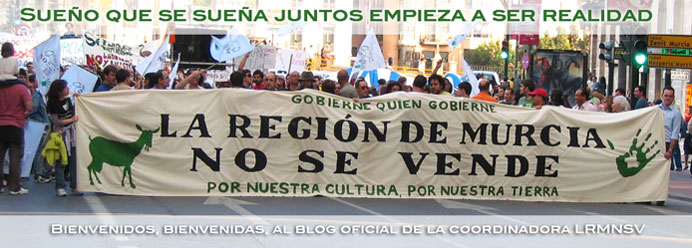 blog oficial de la coordinadora "La Región de Murcia No Se Vende"