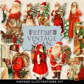 Freebies Vintage Santas Illustrations:Far Far Hill - Free database of ...