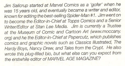 Jim Salicrup gets a bio, and Stan Lee doesn't?