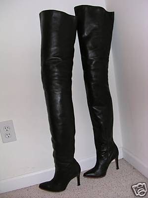 eBay Leather: Jean Gaborit brown leather crotch boots