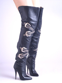 eBay Leather: Super sexy stiletto studded boots!