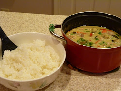 Thai Green Curry with Japanese Rice