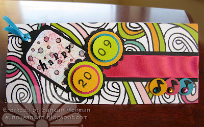 Sankari's Sunshine Corner: Happy New Year Card for Laura's Sketch #16