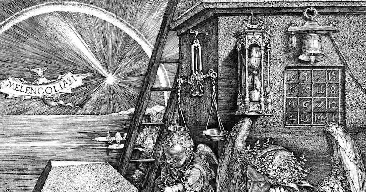 Меланхолия картина. Альбрехт дюрер меланхолия. Альбрехт дюрер меланхолия 1514. Дюрер меланхолия. Шедевр меланхолия.