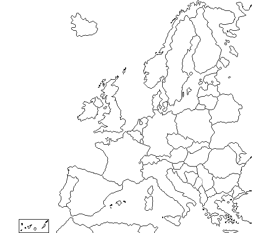 25 Unico Mapa Politico De Europa Sin Nombres