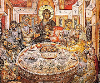 Last meal of Jesus Christ with his Twelve Apostles before his death Christian image of Last Supper and religious wallpapers for desktop background free download
