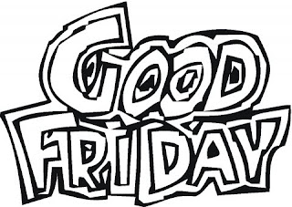 Good Friday letters coloring page for children free Christian bible images and religious cliparts downlaod