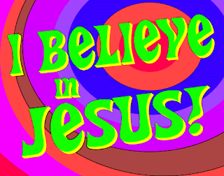 I believe in Jesus Christ colorful design Christian religious photo free download