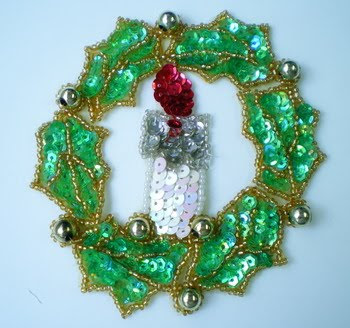 Green Christmas wreath decorated with Christmas ornaments free Christmas Christian image download