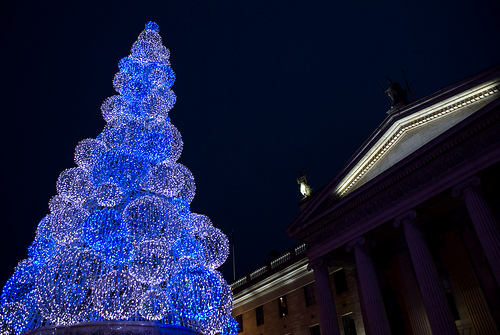 Image result for 60ft LED Christmas ‘tree’ lighted Dublin's skyline during the 2008 winter season