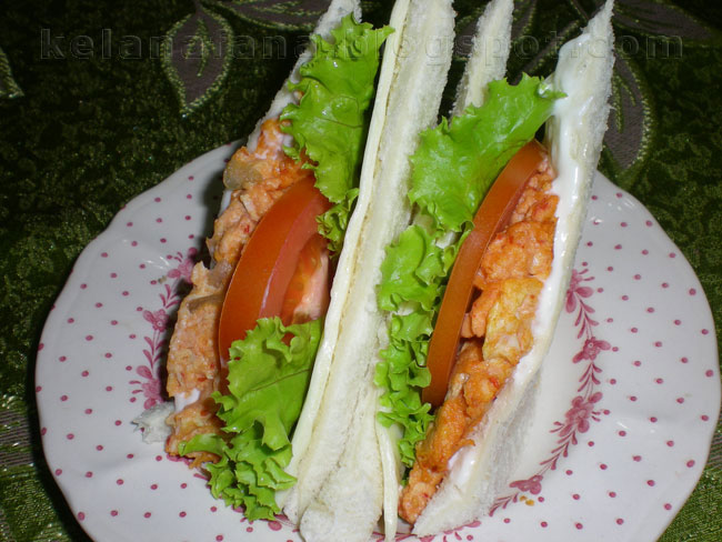 Sandwich Telur - Scramble Bercili