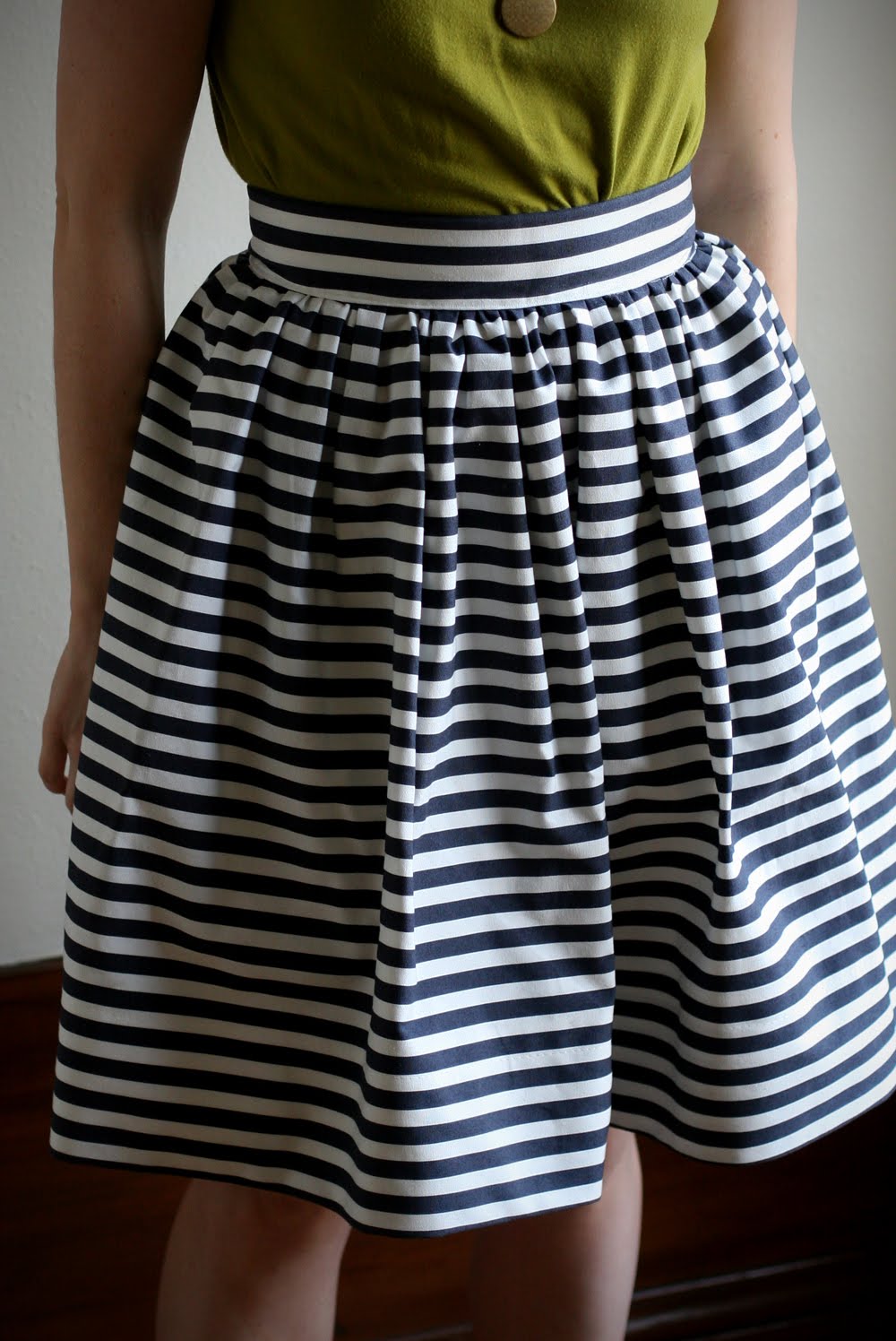 DIY: Striped Gathered Skirt - Say Yes