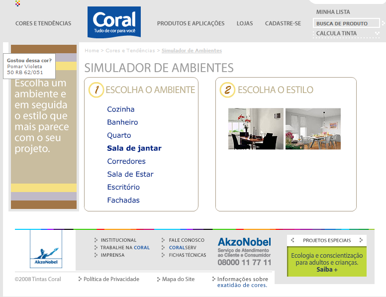 Arq's & Co.: Decoração: Simulador de Cores Coral