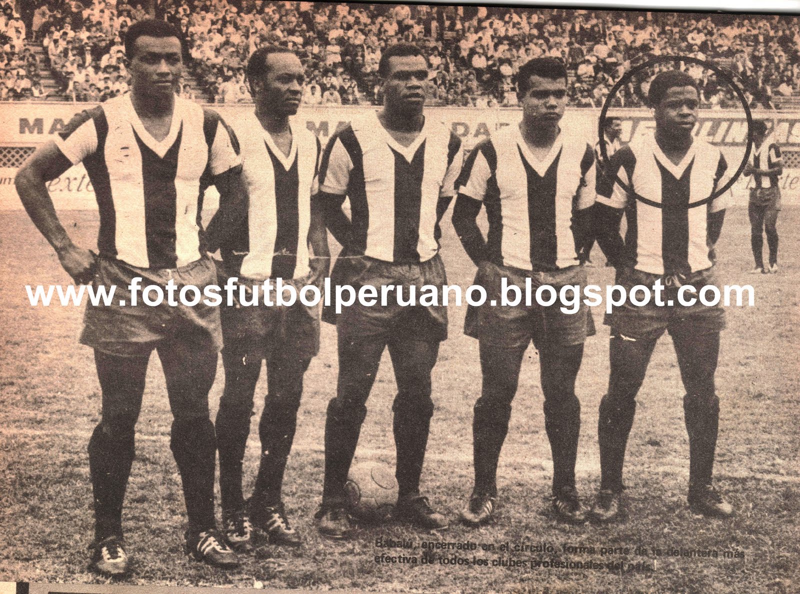 Fotos Fútbol Peruano: Delantera de Alianza Lima 1969