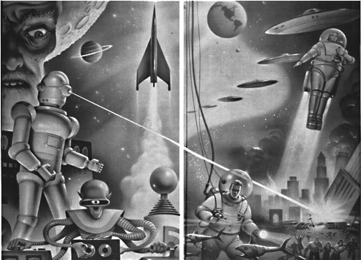 Winston Science Fiction Enpaper Art