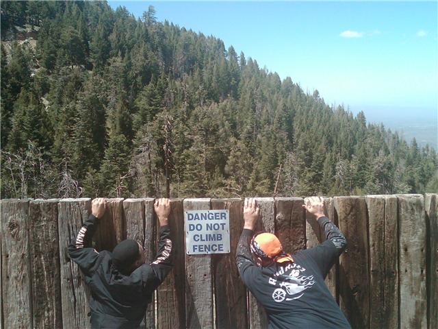 roadratz@live.com: Two Ratz climbing over the fence on top of Mt. Lemon ...