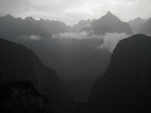 Afternoon clouds rolling  into Machu Picchu