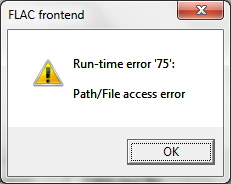 Image result for runtime error 75 Windows 7