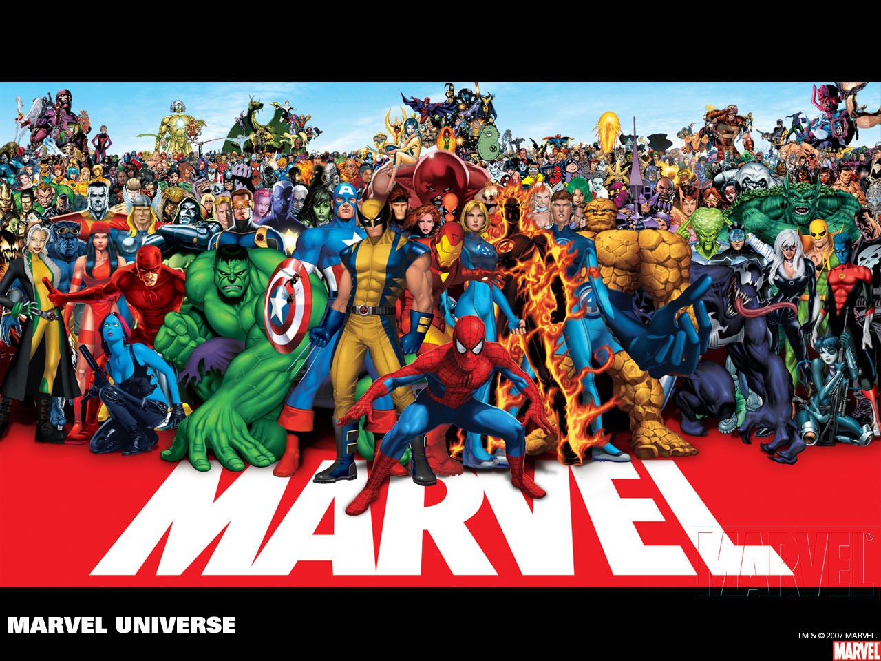 Les personnages de marvel