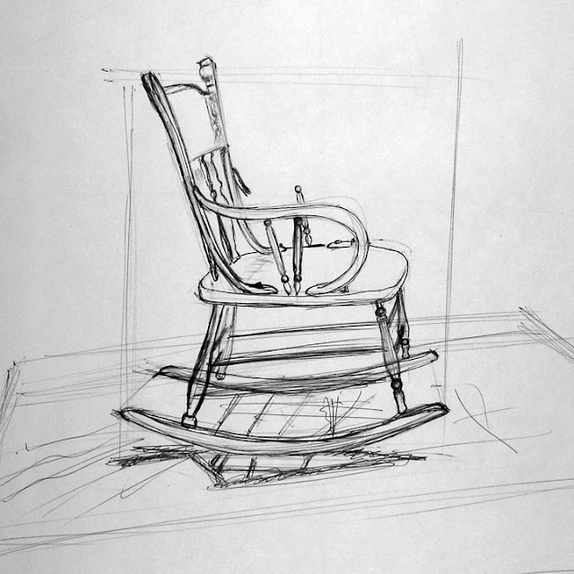 BYUH Drawing Rocking Chair Drawing