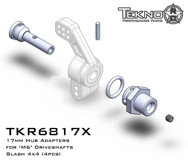 Sk Motion Tekno Rc 17mm Hubs For The Slash 4x4 